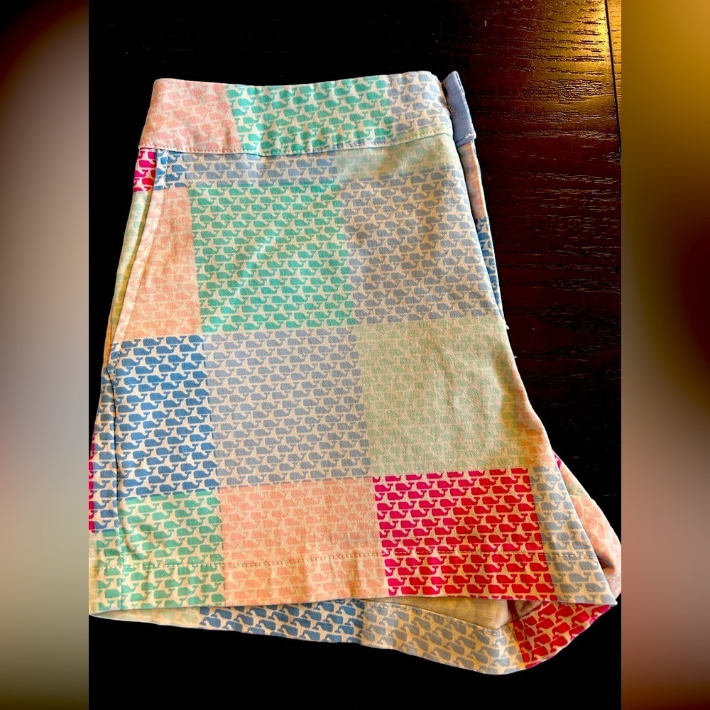 Vineyard Vines For Target Patchwork Whale Print Shorts - Size 6